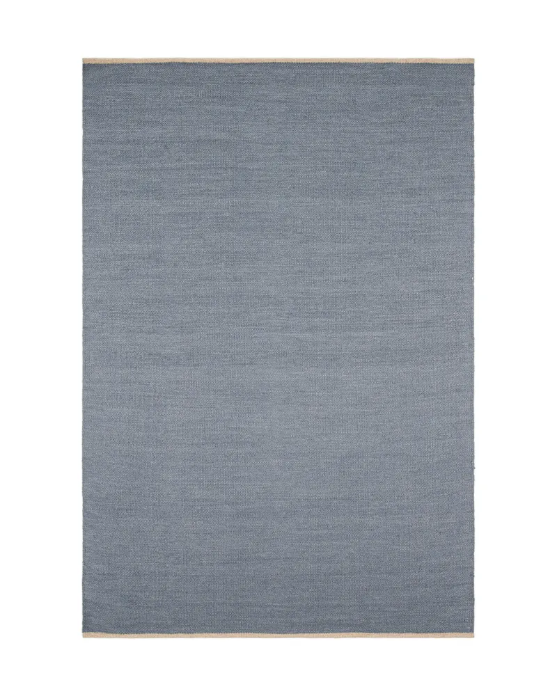 Jaipur Wollteppich aus Wolle und Baumwolle in 240 × 170 cm, Blau, Ansicht 1