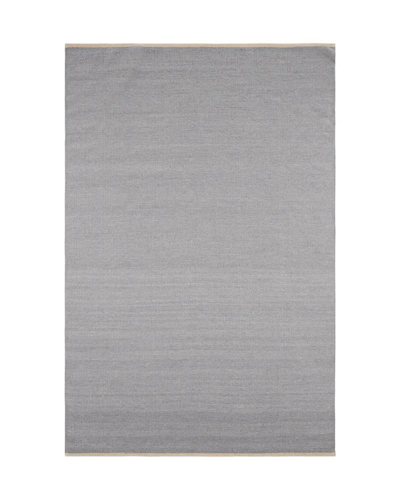 Jaipur Wollteppich aus Wolle und Baumwolle, 0,5 cm stark, Blau