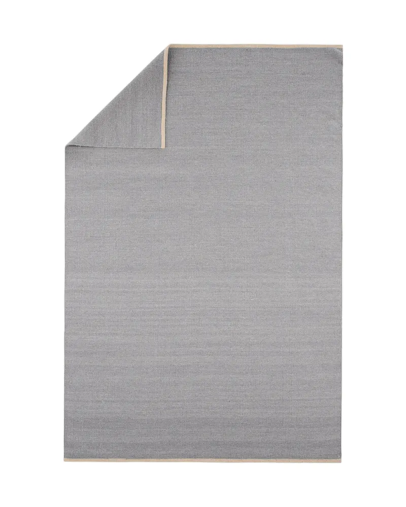 Jaipur Wollteppich aus Wolle und Baumwolle in 300 × 200 cm, Hellgrau, Ansicht 2