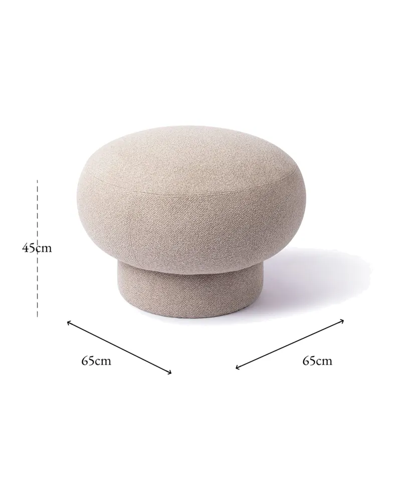 Anoo Pouf von Jesper Home in Beige, Ansicht 3
