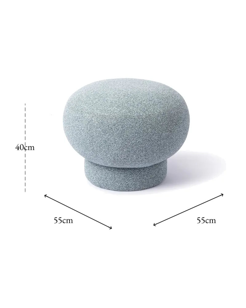 Anoo Pouf von Jesper Home in Blau, Ansicht 3