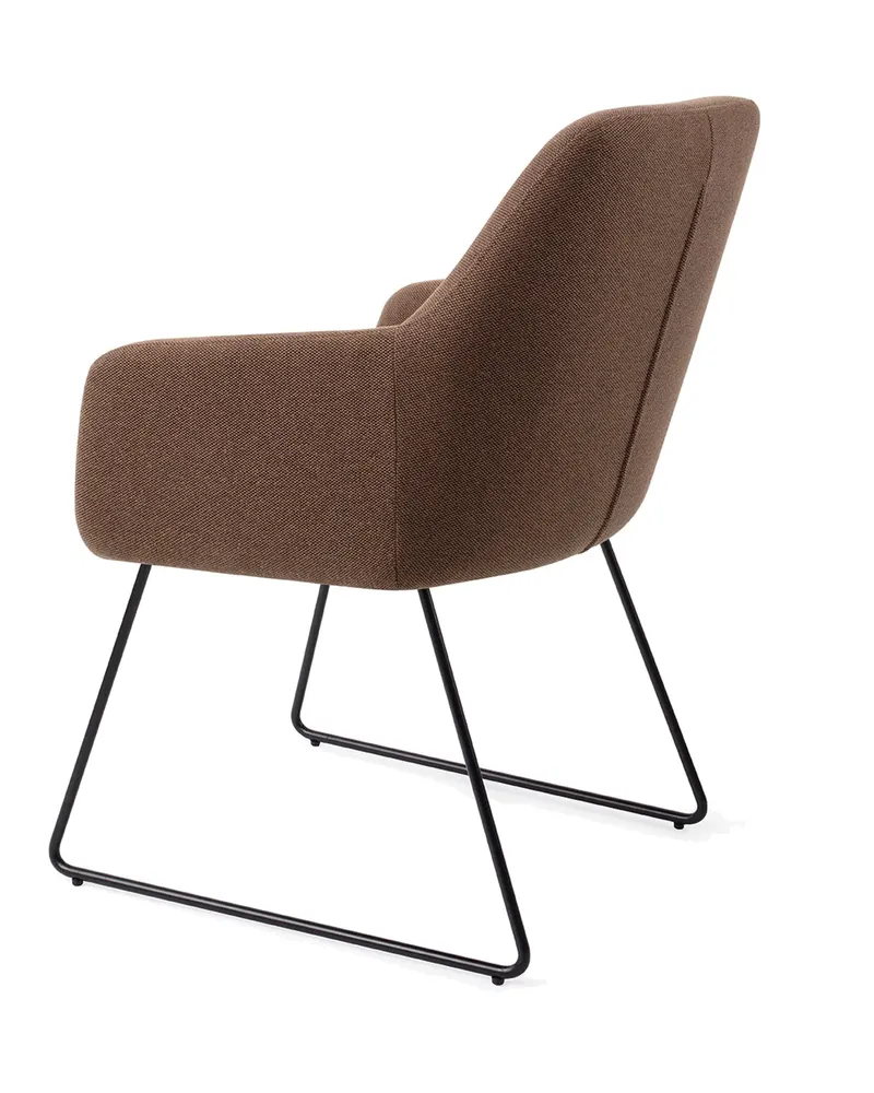 Hiroo Esszimmerstuhl von Jesper Home in Rustic Rye, Slide, Schwarz, Ansicht 4