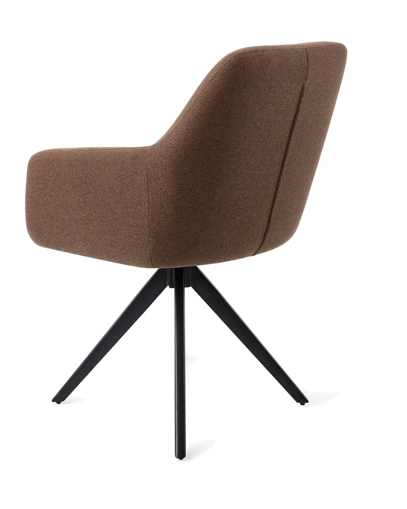 Hiroo Esszimmerstuhl von Jesper Home in Rustic Rye, Turn, Schwarz, Ansicht 4