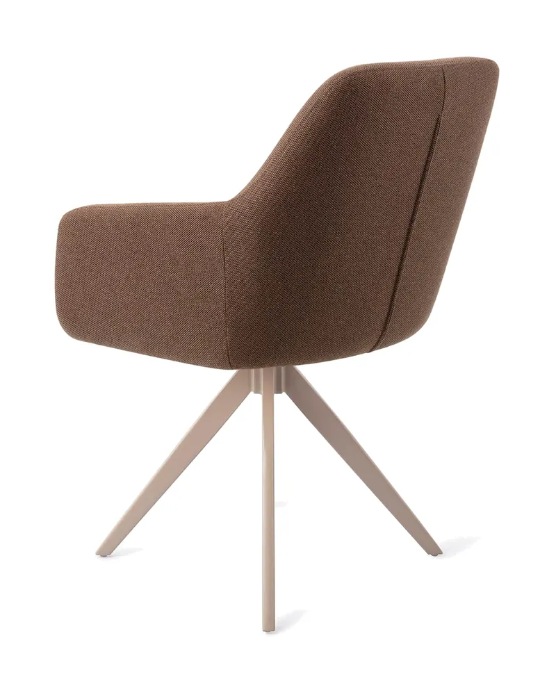 Hiroo Esszimmerstuhl von Jesper Home in Rustic Rye, Turn, Beige, Ansicht 3