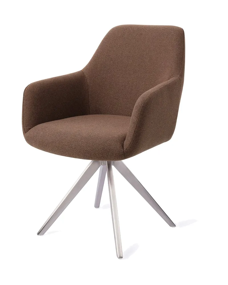 Hiroo Esszimmerstuhl von Jesper Home in Rustic Rye, Turn, Edelstahl, Ansicht 3