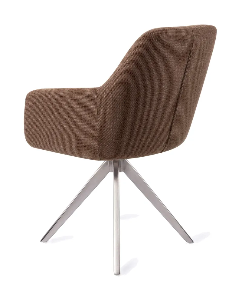 Hiroo Esszimmerstuhl von Jesper Home in Rustic Rye, Turn, Edelstahl, Ansicht 4