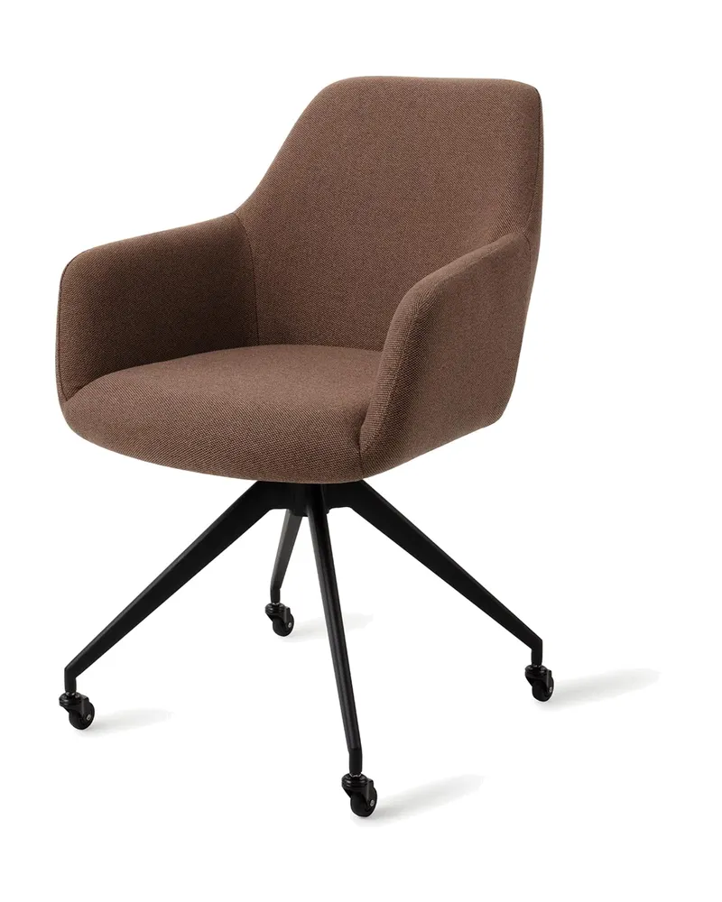 Hiroo Esszimmerstuhl von Jesper Home in Rustic Rye, Glide, Schwarz, Ansicht 3
