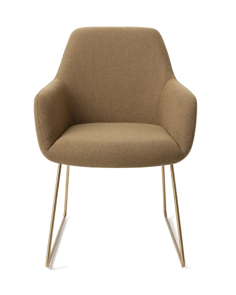 Hiroo Esszimmerstuhl von Jesper Home in Willow, Slide, Gold, Ansicht 1