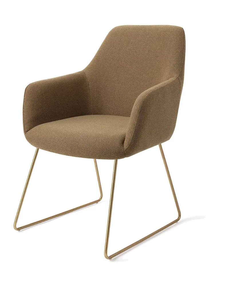 Hiroo Esszimmerstuhl von Jesper Home in Willow, Slide, Gold, Ansicht 3
