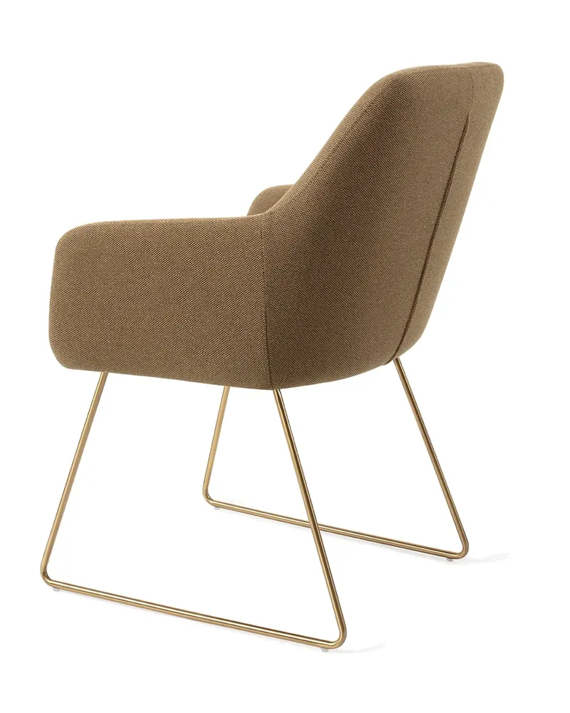 Hiroo Esszimmerstuhl von Jesper Home in Willow, Slide, Gold, Ansicht 4