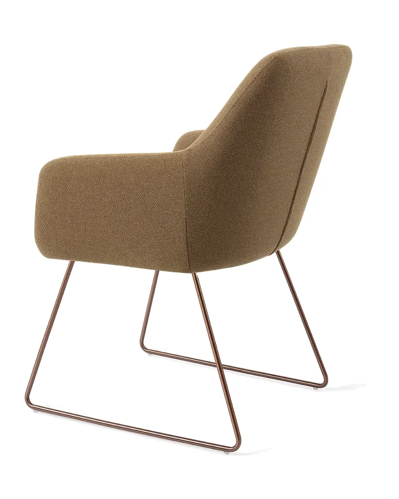 Hiroo Esszimmerstuhl von Jesper Home in Willow, Slide, Roségold, Ansicht 4