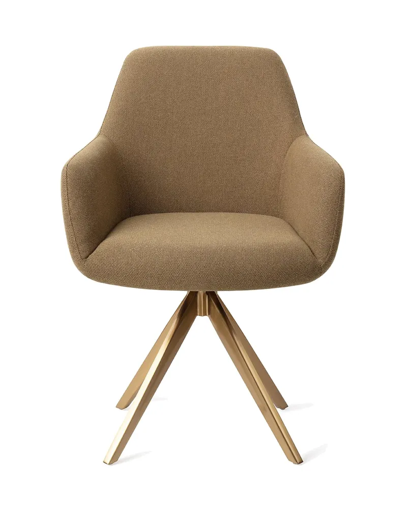 Hiroo Esszimmerstuhl von Jesper Home in Willow, Turn, Gold, Ansicht 1