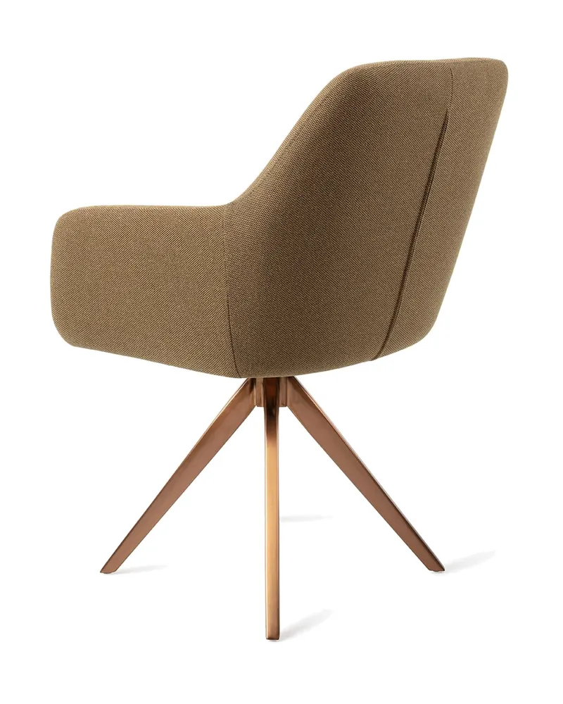 Hiroo Esszimmerstuhl von Jesper Home in Willow, Turn, Roségold, Ansicht 4