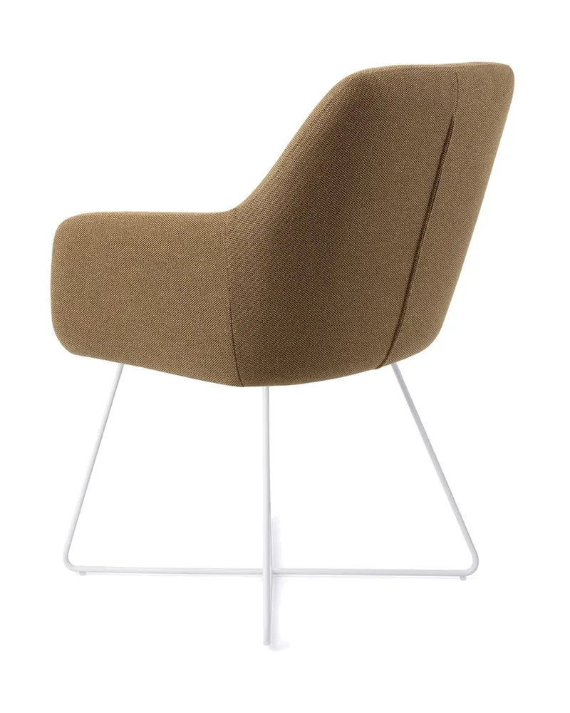 Hiroo Esszimmerstuhl von Jesper Home in Willow, Cross, Weiß, Ansicht 4