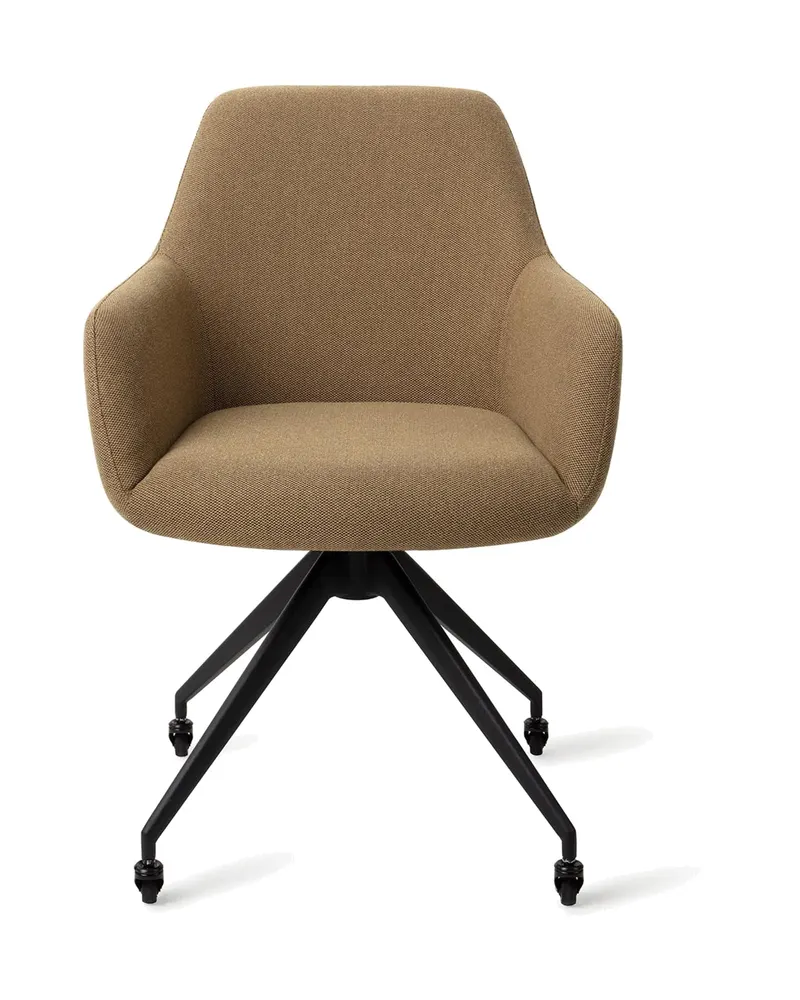 Hiroo Esszimmerstuhl von Jesper Home in Willow, Glide, Schwarz, Ansicht 1