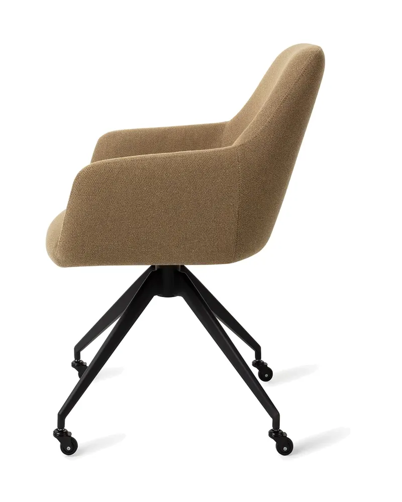 Hiroo Esszimmerstuhl von Jesper Home in Willow, Glide, Schwarz, Ansicht 2