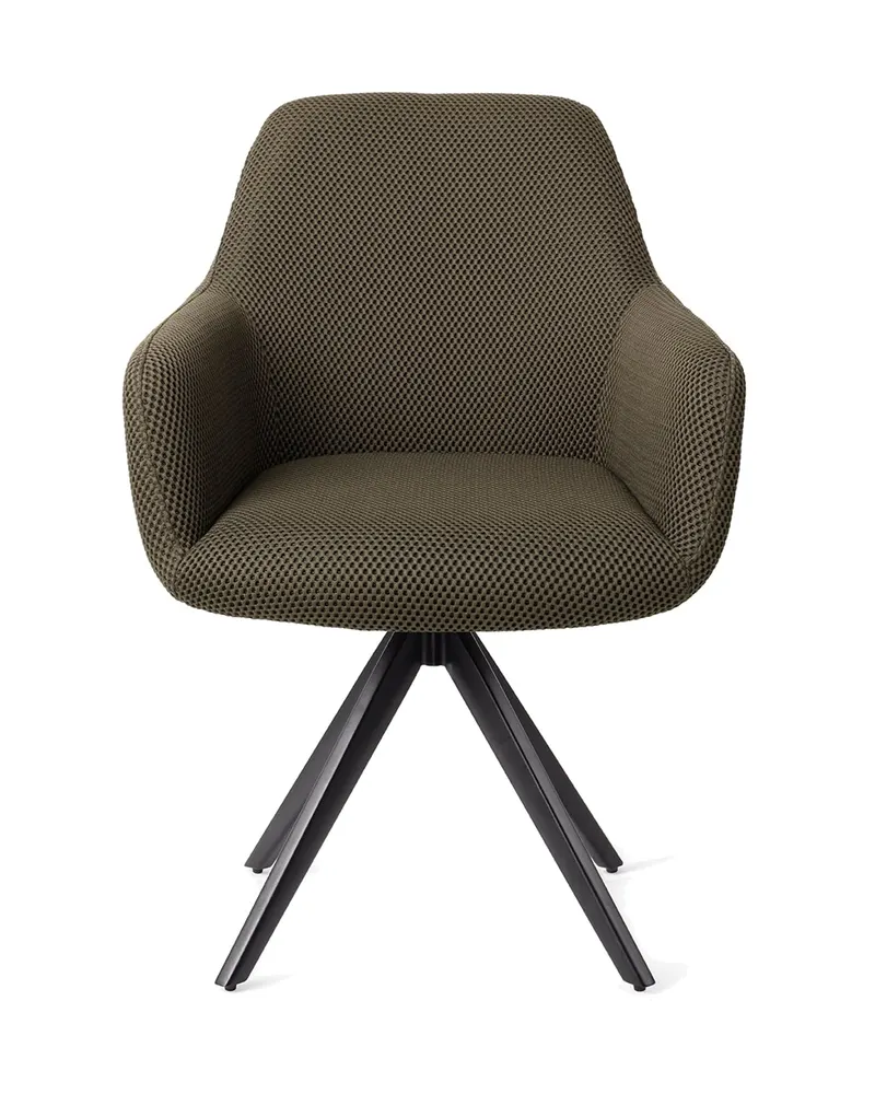 Hiroo Esszimmerstuhl von Jesper Home in Jungle Jewel, Turn, Schwarz, Ansicht 1