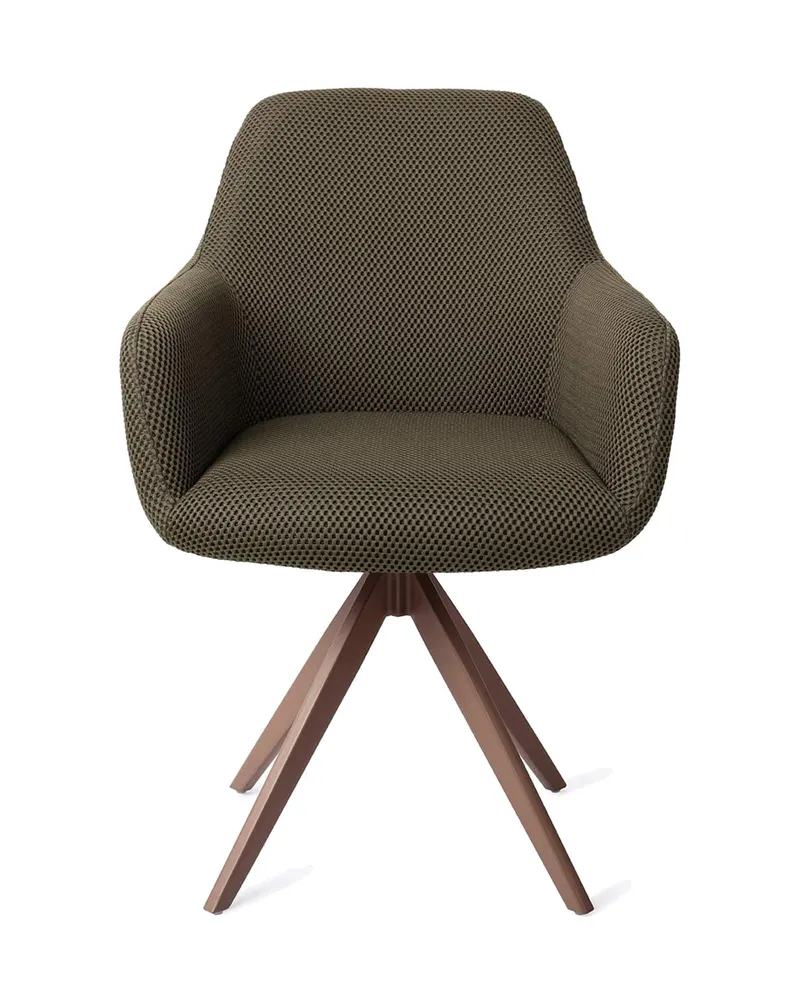 Hiroo Esszimmerstuhl von Jesper Home in Jungle Jewel, Turn, Braun, Ansicht 1
