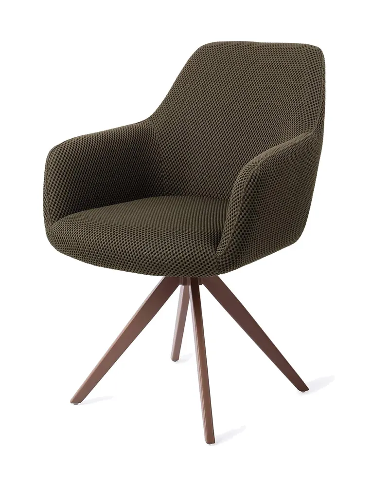 Hiroo Esszimmerstuhl von Jesper Home in Jungle Jewel, Turn, Braun, Ansicht 3