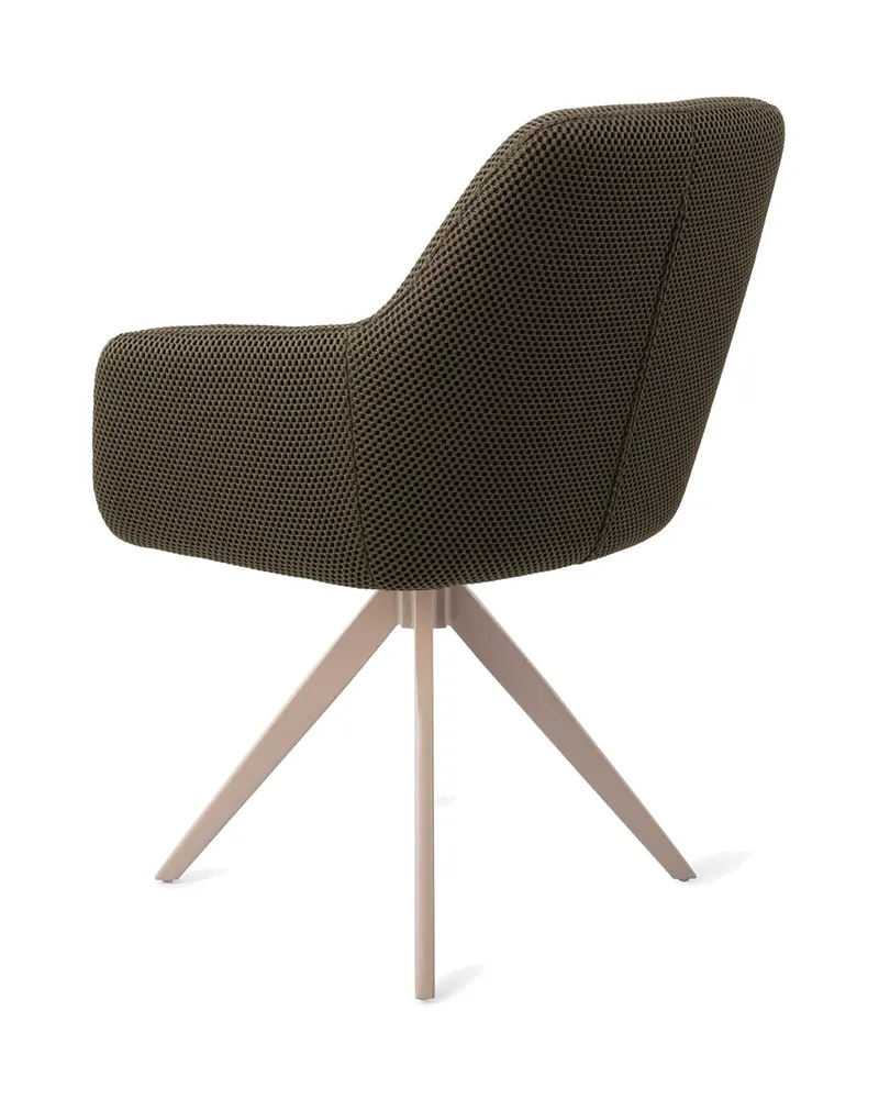 Hiroo Esszimmerstuhl von Jesper Home in Jungle Jewel, Turn, Beige, Ansicht 4