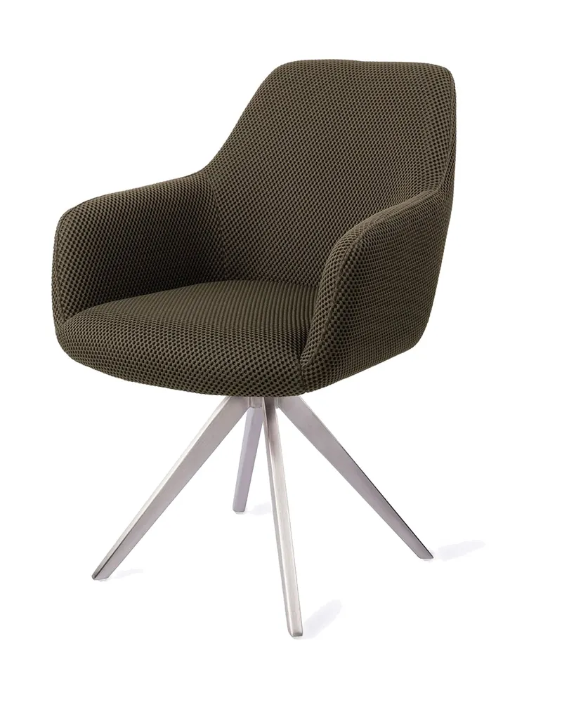 Hiroo Esszimmerstuhl von Jesper Home in Jungle Jewel, Turn, Edelstahl, Ansicht 3