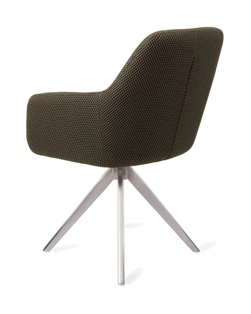 Hiroo Esszimmerstuhl von Jesper Home in Jungle Jewel, Turn, Edelstahl, Ansicht 4