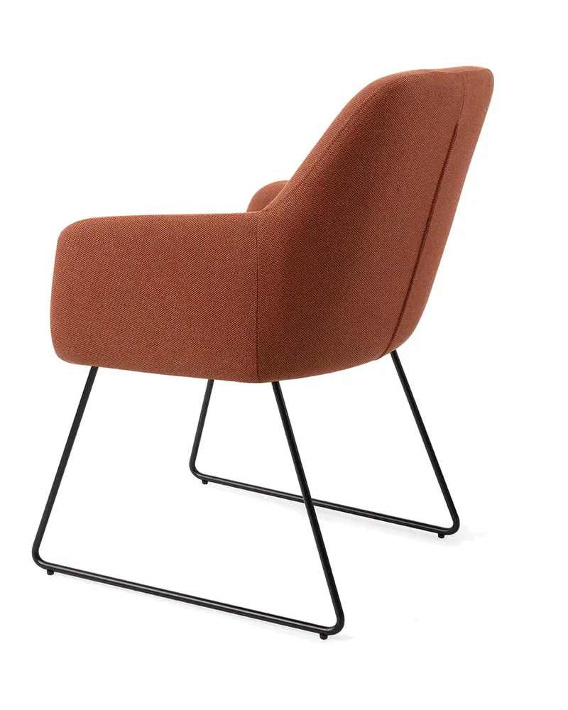 Hiroo Esszimmerstuhl von Jesper Home in Hearth Harmony, Slide, Schwarz, Ansicht 4