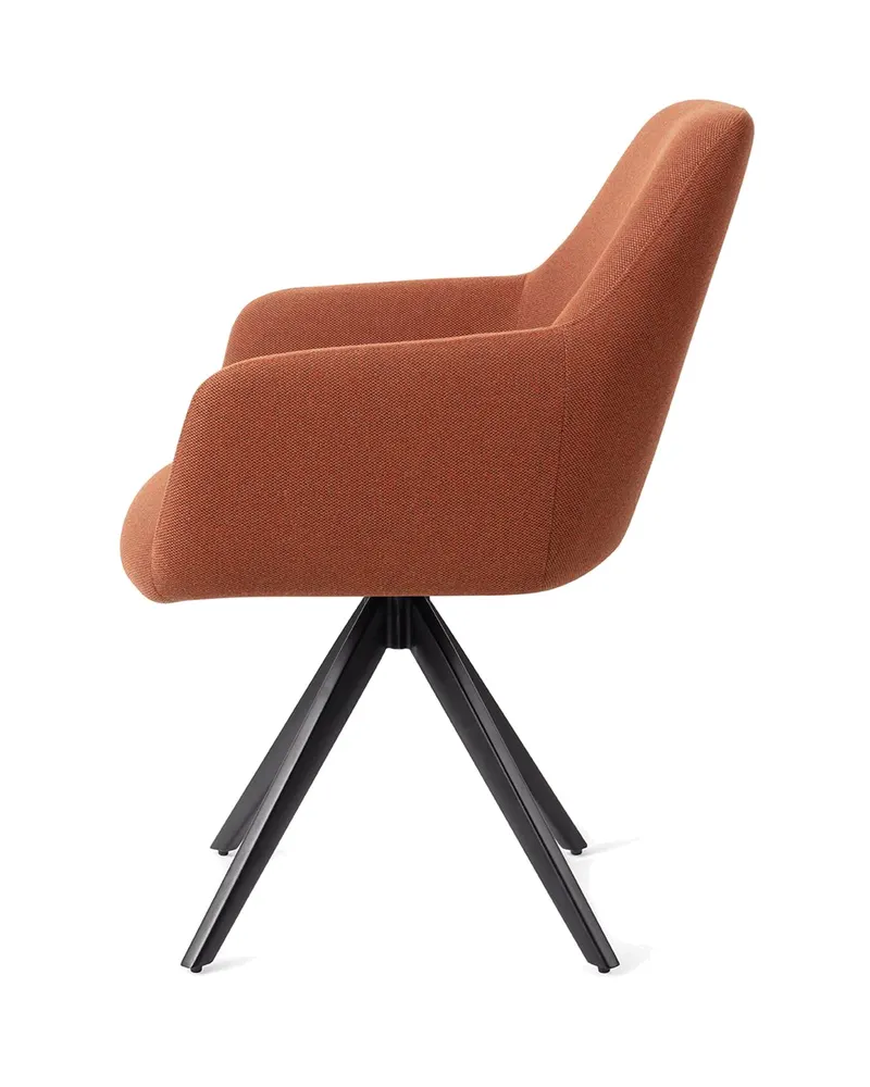 Hiroo Esszimmerstuhl von Jesper Home in Hearth Harmony, Turn, Schwarz, Ansicht 2