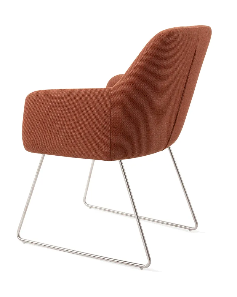 Hiroo Esszimmerstuhl von Jesper Home in Hearth Harmony, Slide, Edelstahl, Ansicht 4