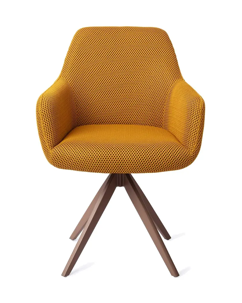 Hiroo Esszimmerstuhl von Jesper Home in Groovy Garam, Turn, Braun, Ansicht 1