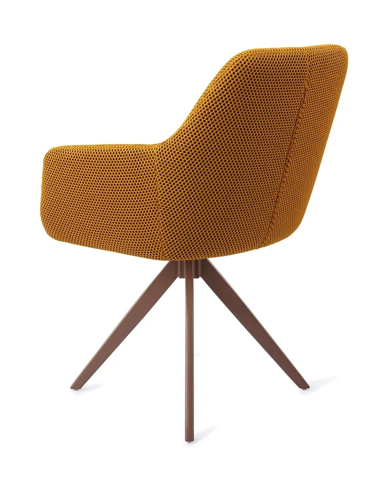 Hiroo Esszimmerstuhl von Jesper Home in Groovy Garam, Turn, Braun, Ansicht 4