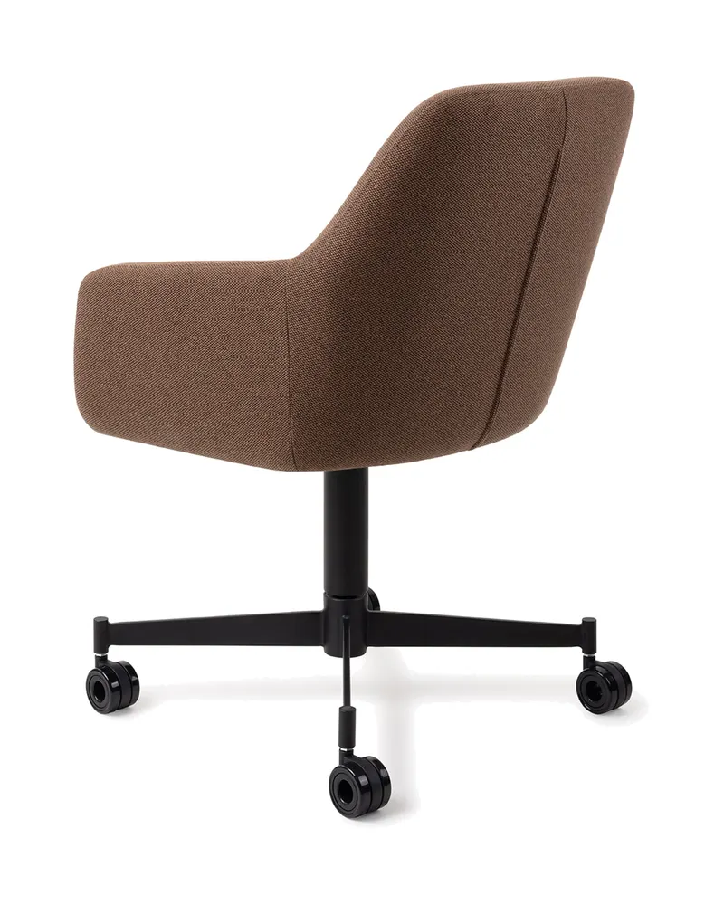 Hiroo Esszimmerstuhl von Jesper Home in Rustic Rye, Caster, Schwarz, Ansicht 4