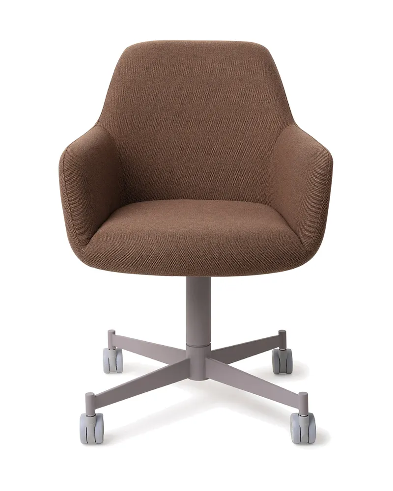 Hiroo Esszimmerstuhl von Jesper Home in Rustic Rye, Caster, Grau, Ansicht 1