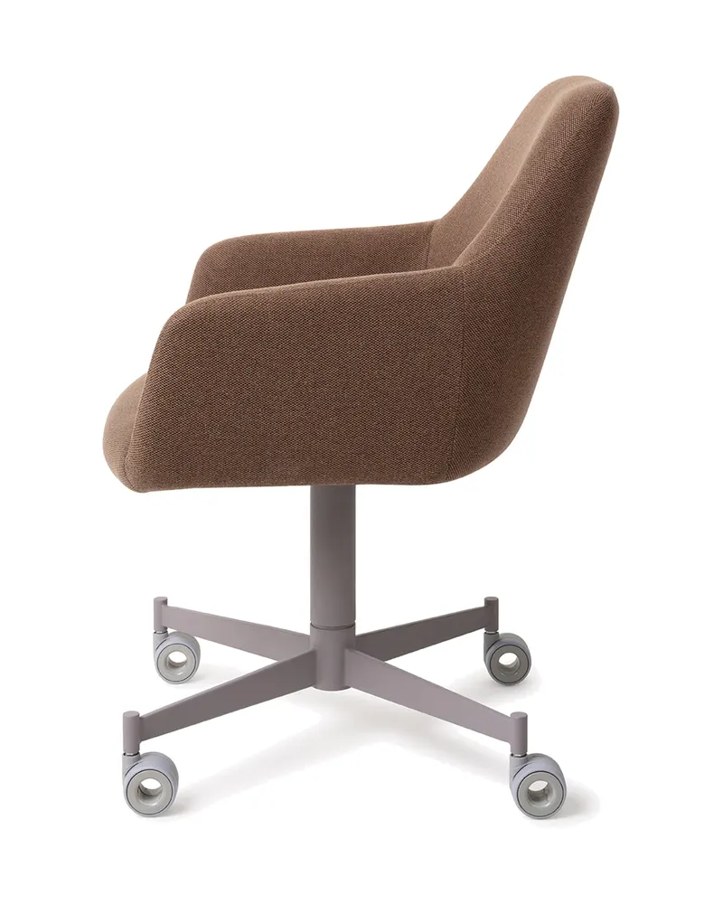 Hiroo Esszimmerstuhl von Jesper Home in Rustic Rye, Caster, Grau, Ansicht 2
