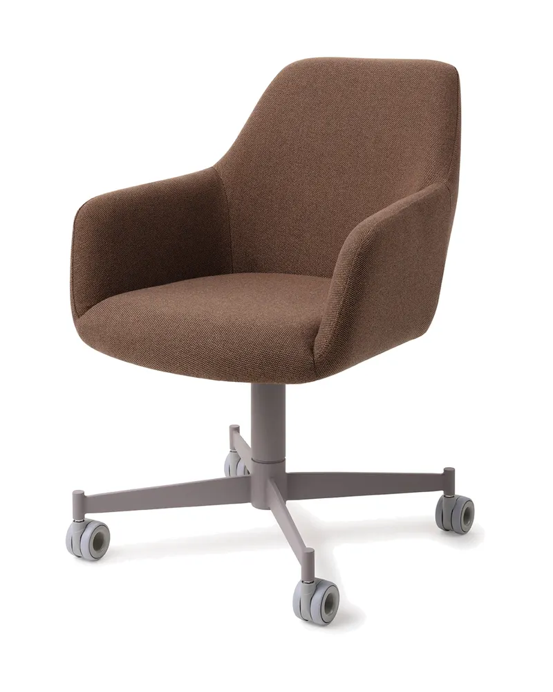 Hiroo Esszimmerstuhl von Jesper Home in Rustic Rye, Caster, Grau, Ansicht 3