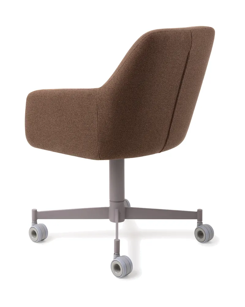 Hiroo Esszimmerstuhl von Jesper Home in Rustic Rye, Caster, Grau, Ansicht 4