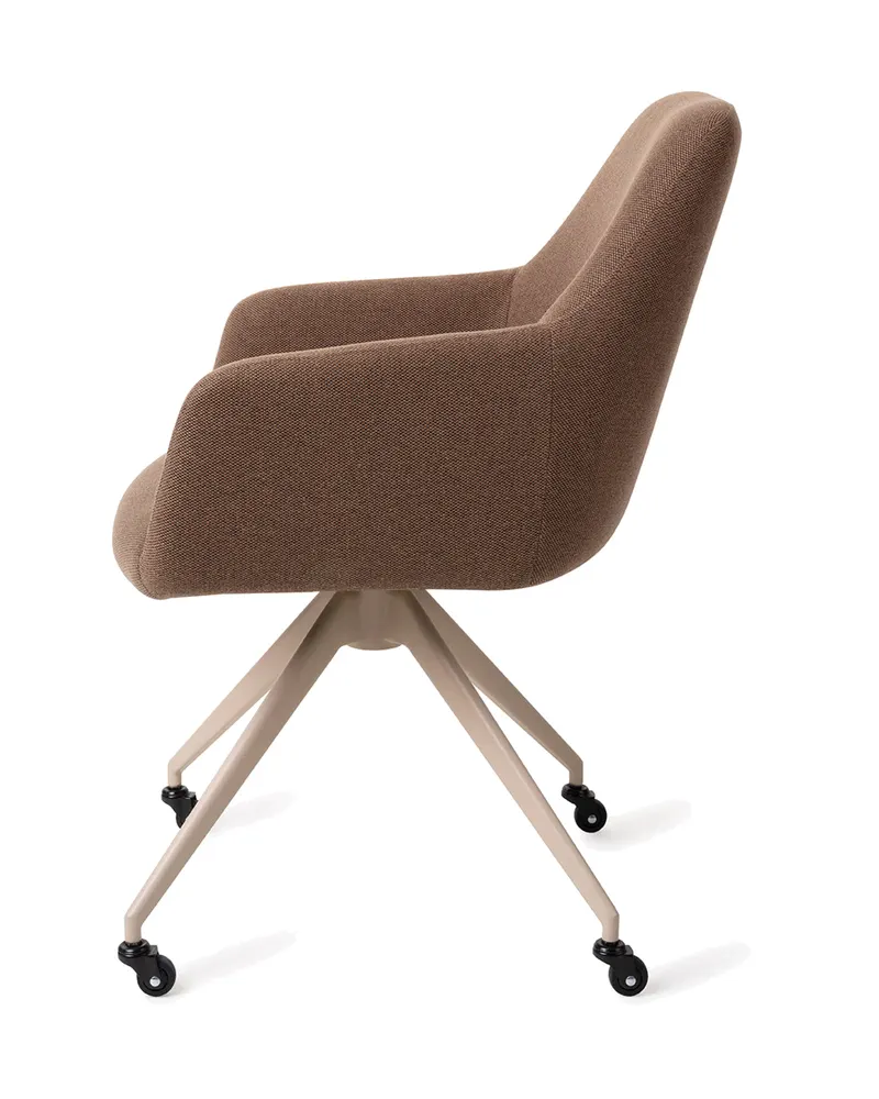 Hiroo Esszimmerstuhl von Jesper Home in Rustic Rye, Glide, Beige, Ansicht 2