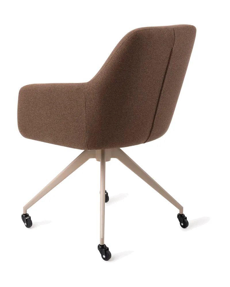 Hiroo Esszimmerstuhl von Jesper Home in Rustic Rye, Glide, Beige, Ansicht 4
