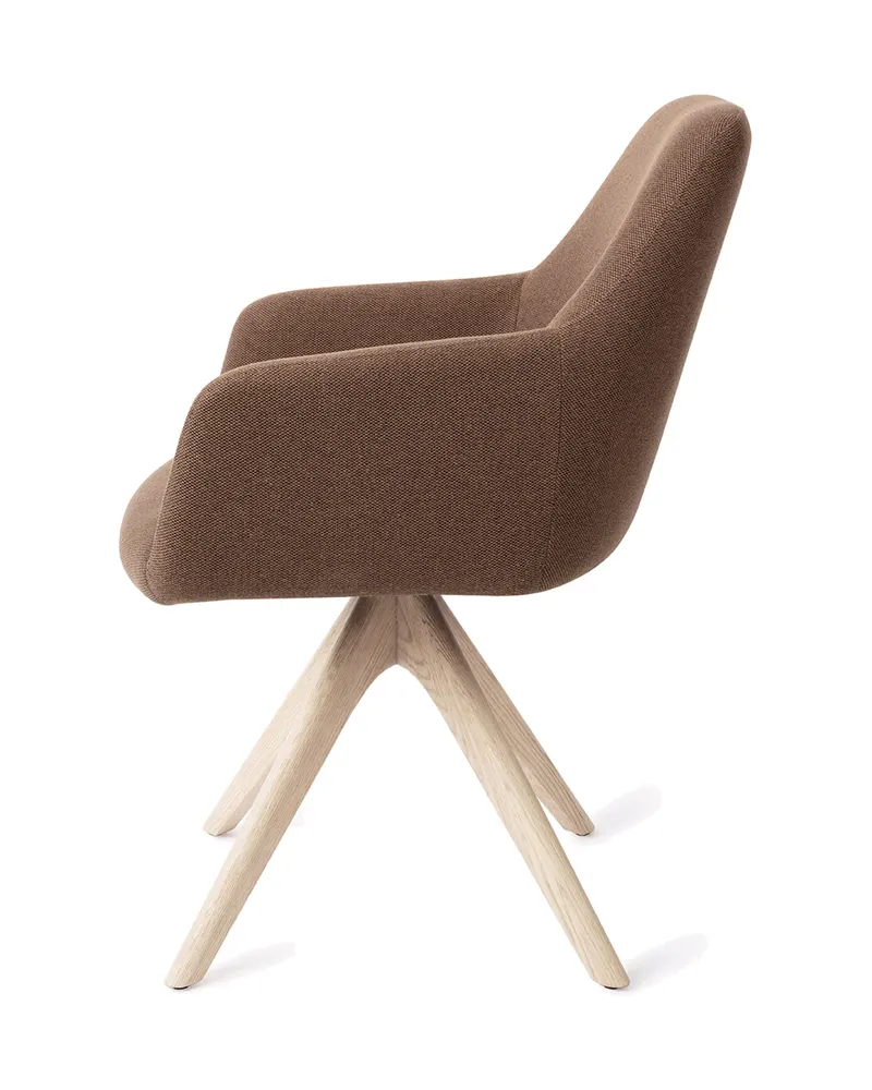 Hiroo Esszimmerstuhl von Jesper Home in Rustic Rye, Revolve Oak, Gebleicht, Ansicht 2