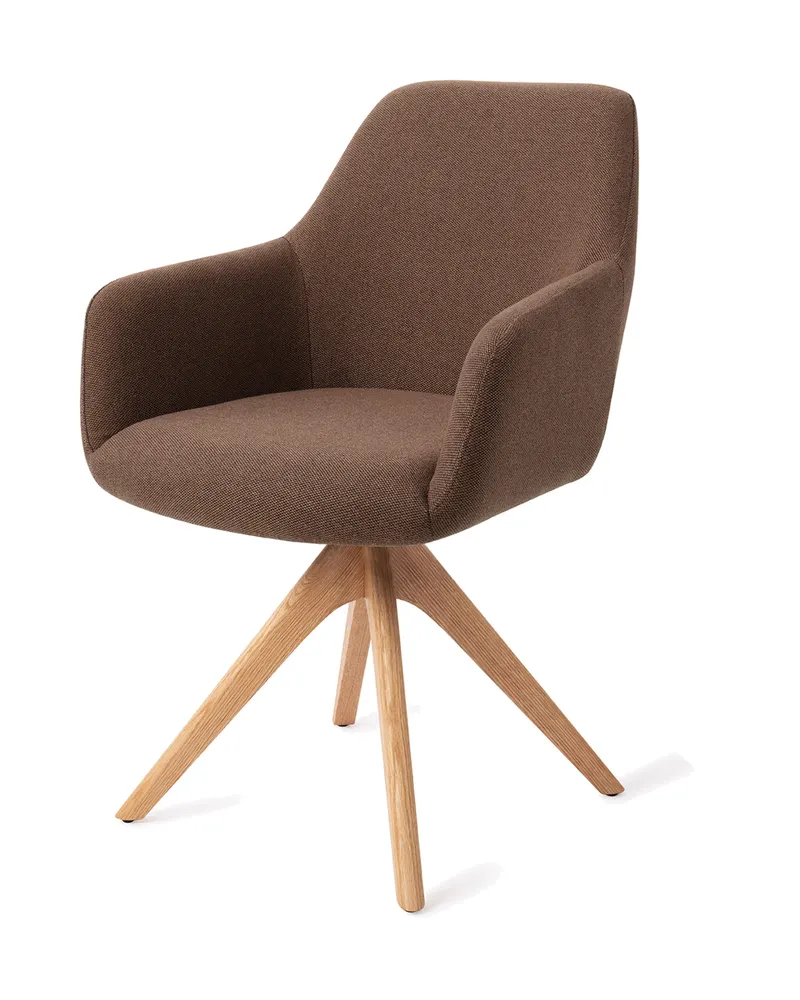 Hiroo Esszimmerstuhl von Jesper Home in Rustic Rye, Revolve Oak, Natur, Ansicht 3