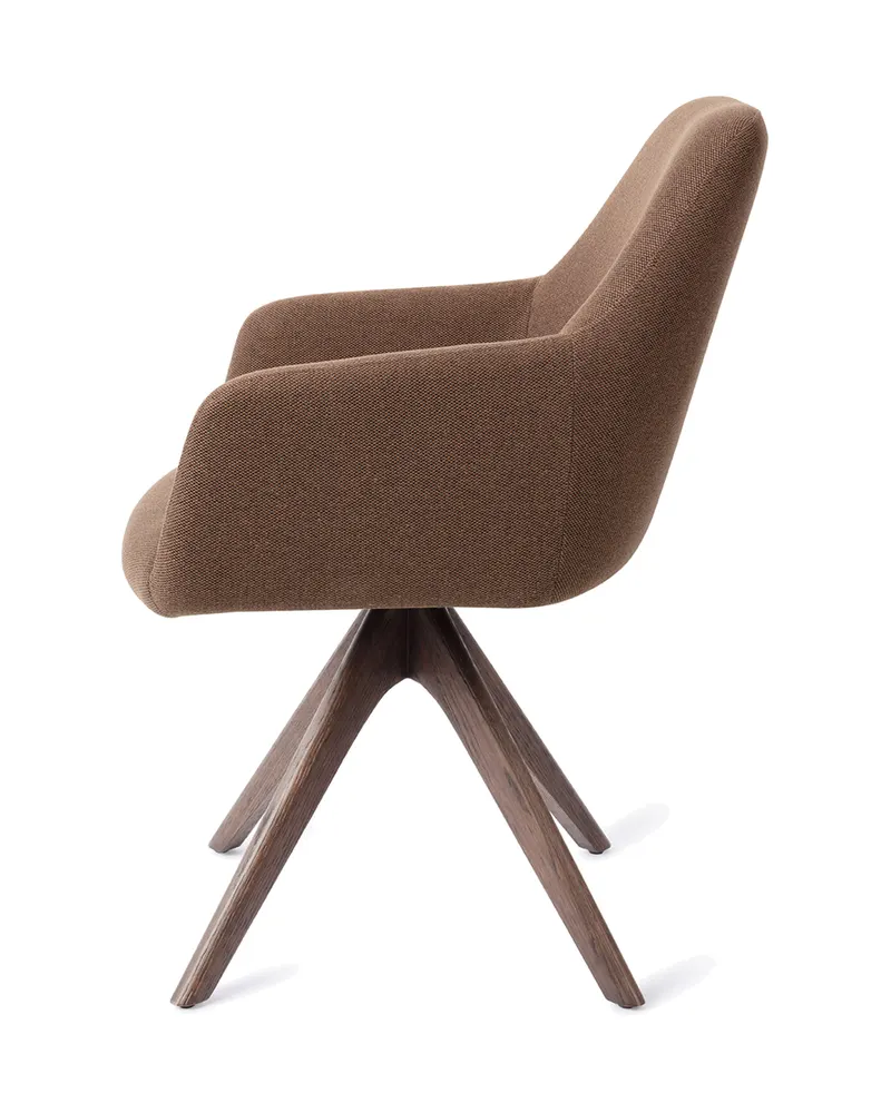 Hiroo Esszimmerstuhl von Jesper Home in Rustic Rye, Revolve Oak, Walnuss, Ansicht 2