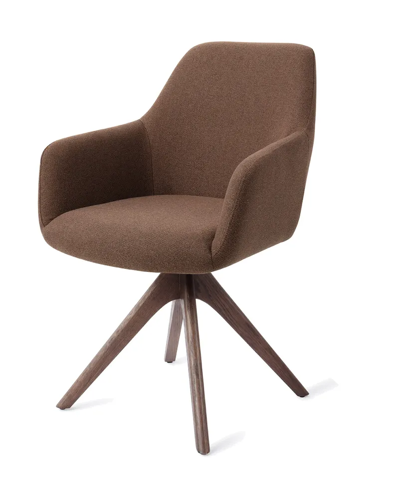 Hiroo Esszimmerstuhl von Jesper Home in Rustic Rye, Revolve Oak, Walnuss, Ansicht 3