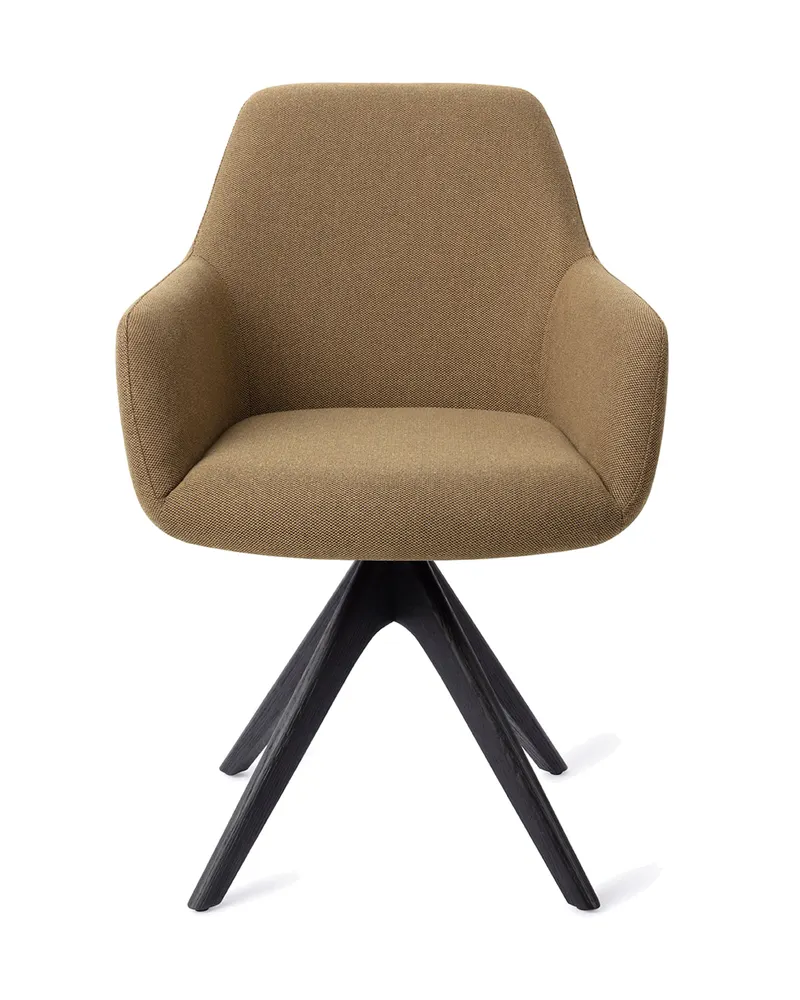 Hiroo Esszimmerstuhl von Jesper Home in Willow, Revolve Oak, Schwarz, Ansicht 1