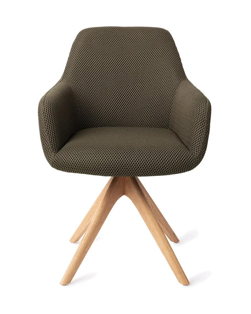 Hiroo Esszimmerstuhl von Jesper Home in Jungle Jewel, Revolve Oak, Natur, Ansicht 1