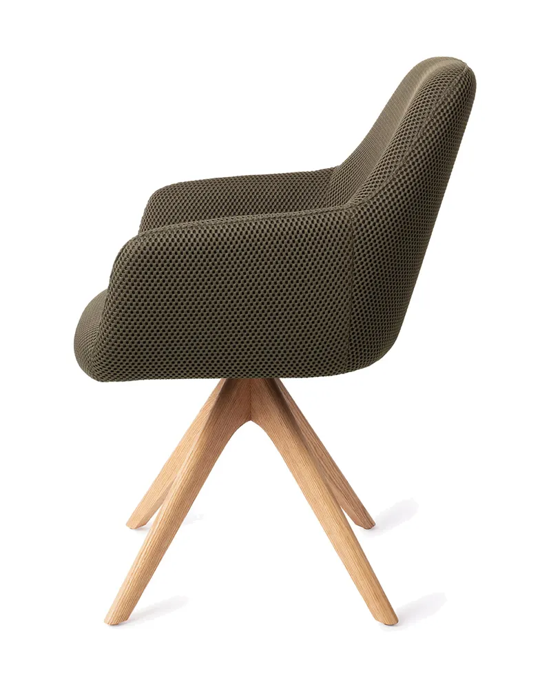 Hiroo Esszimmerstuhl von Jesper Home in Jungle Jewel, Revolve Oak, Natur, Ansicht 2