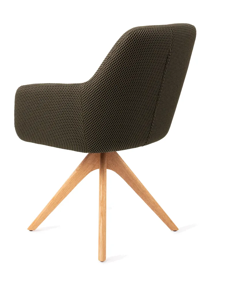 Hiroo Esszimmerstuhl von Jesper Home in Jungle Jewel, Revolve Oak, Natur, Ansicht 4