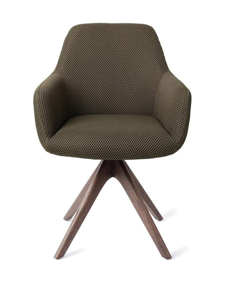 Hiroo Esszimmerstuhl von Jesper Home in Jungle Jewel, Revolve Oak, Walnuss, Ansicht 1