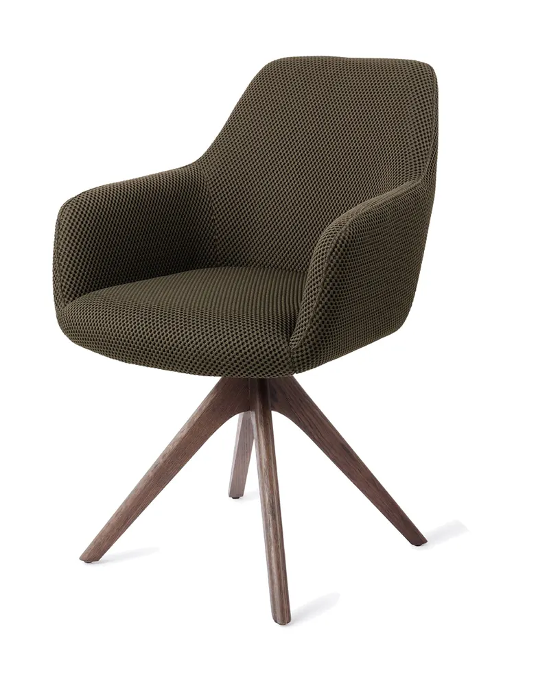 Hiroo Esszimmerstuhl von Jesper Home in Jungle Jewel, Revolve Oak, Walnuss, Ansicht 3