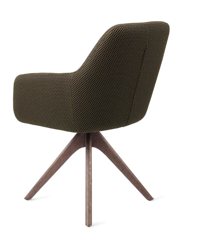Hiroo Esszimmerstuhl von Jesper Home in Jungle Jewel, Revolve Oak, Walnuss, Ansicht 4