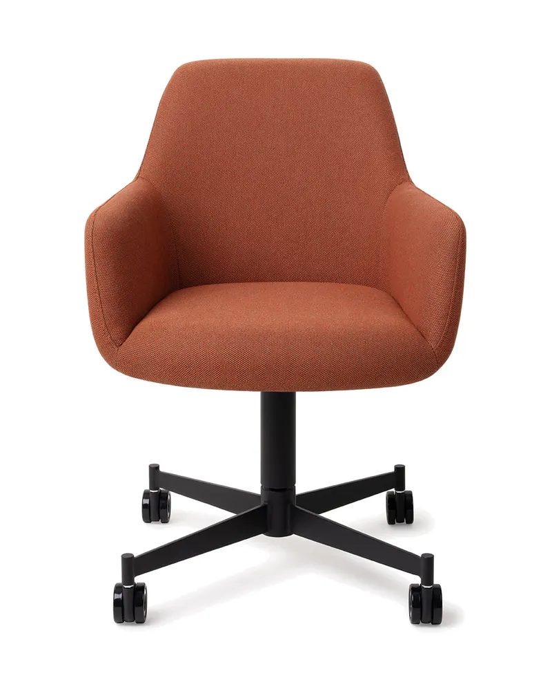 Hiroo Esszimmerstuhl von Jesper Home in Hearth Harmony, Caster, Schwarz, Ansicht 1